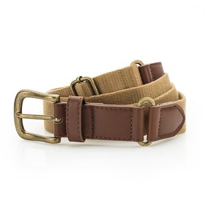 Faux Leather & braid belt