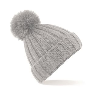 Verbier Fur Pop Pom Chunky Beanie, miniatyr 2