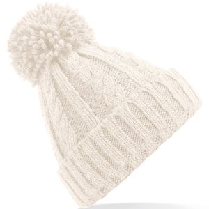 Cable Knit Melange Beanie, miniatyr 5