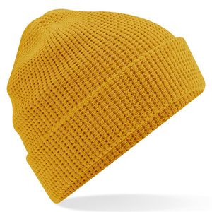 Organic Cotton Waffle Beanie, miniatyr 3