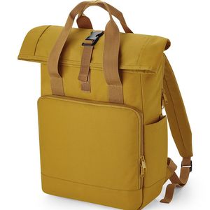 Recycled Twin Handle Roll-Top Laptop Backpack, miniatyr 3