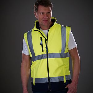 Hi vis softshell gilet (HV006), miniatyr 1
