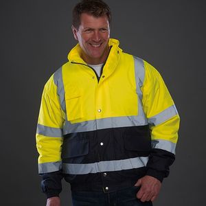 Hi vis 2-tone bomber jacket (HVP218)