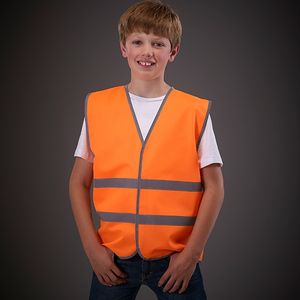 Hi vis reflective border kids waistcoat (HVW102CH), miniatyr 2