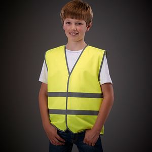 Hi vis reflective border kids waistcoat (HVW102CH), miniatyr 4