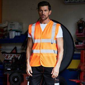 Top cool open mesh 2 band and braces waistcoat, miniatyr 1