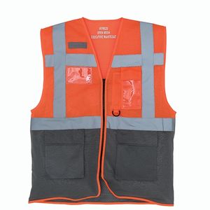 Hi vis top cool open mesh executive waistcoat, miniatyr 3