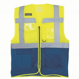 Hi vis top cool open mesh executive waistcoat, miniatyr 6