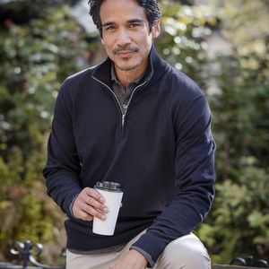 Oakville Half Zip Sweater Men, miniatyr 1
