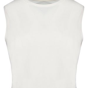 Ladies faded cropped sleeveless t-shirt, miniatyr 5