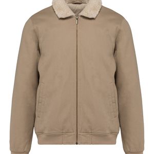 Unisex eco-friendly sherpa neck jacket