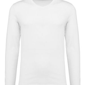 Men's V-Neck Long-Sleeved Supima® T-shirt, miniatyr 3