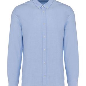 Men Oxford Long-Sleeved Shirt, miniatyr 7