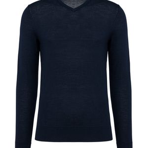 Men's V-Neck Merino Jumper, miniatyr 2