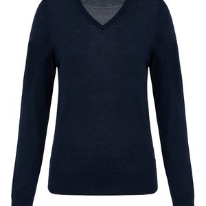 Ladies' V-neck Merino Jumper