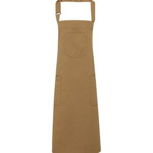 Chino cotton bib apron, miniatyr 2