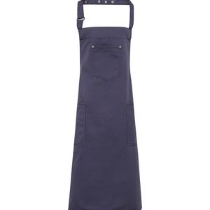 Chino cotton bib apron, miniatyr 4