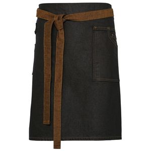 Division waxed-look denim waist apron, miniatyr 1