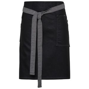Division waxed-look denim waist apron, miniatyr 2