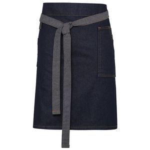 Division waxed-look denim waist apron, miniatyr 4