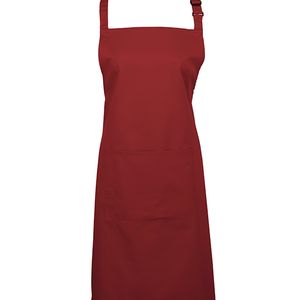 Colours bib apron with pocket