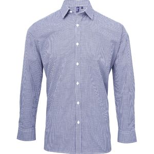 Microcheck (Gingham) long sleeve cotton shirt, miniatyr 3