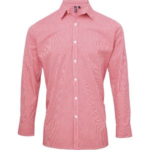 Microcheck (Gingham) long sleeve cotton shirt, miniatyr 4