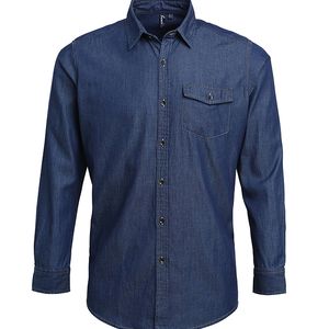 Jeans stitch denim shirt, miniatyr 2