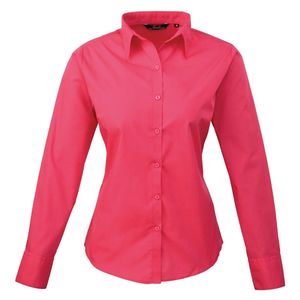 Women's poplin long sleeve blouse, miniatyr 5
