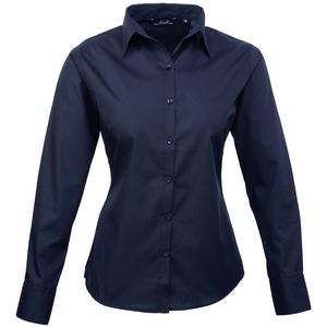 Women's poplin long sleeve blouse, miniatyr 9
