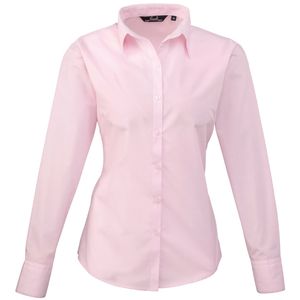 Women's poplin long sleeve blouse, miniatyr 10