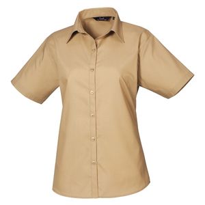 Women's short sleeve poplin blouse, miniatyr 6