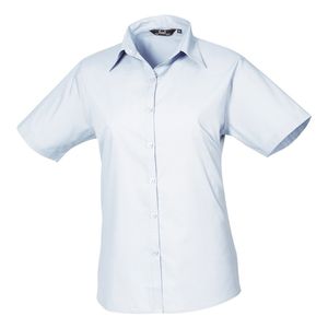 Women's short sleeve poplin blouse, miniatyr 7