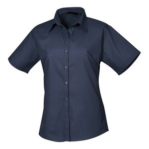 Women's short sleeve poplin blouse, miniatyr 9