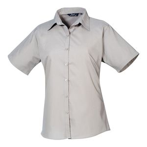 Women's short sleeve poplin blouse, miniatyr 14