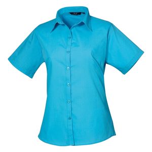 Women's short sleeve poplin blouse, miniatyr 16
