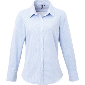 Women's Microcheck (Gingham) LS Cotton Shirt, miniatyr 2