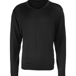 V-neck knitted sweater, miniatyr 1