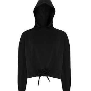Womens Cropped Oversize Hoodie, miniatyr 1
