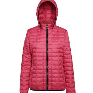 Women's honeycomb hooded jacket