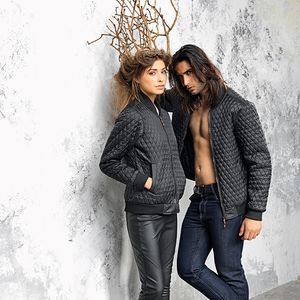 Women's quilted flight jacket