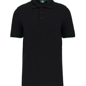 Men's Short-Sleeved Contrasting Day To Day Polo, miniatyr 1