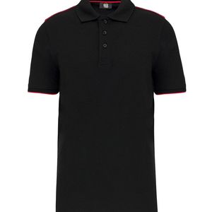 Men's Short-Sleeved Contrasting Day To Day Polo, miniatyr 3