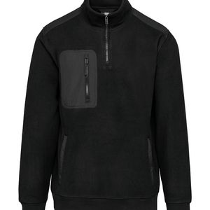 Unisex Eco-Friendly Fleece With Zipped Neck, miniatyr 1