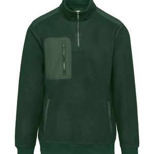Unisex Eco-Friendly Fleece With Zipped Neck, miniatyr 3