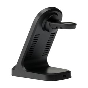 Triple-Up RCS Recycled ABS Wireless Charger Stand, miniatyr 4