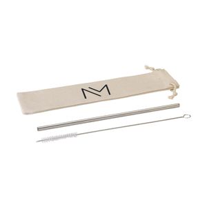 Reusable 1 piece ECO Straw Set stainless-steel straw, miniatyr 2