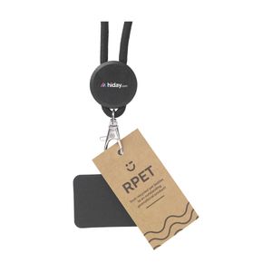 Lace Lanyard GRS RPET 0,5 cm phone keycord, miniatyr 4