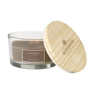 Wooosh Flame Scented Candle Dark Amber, miniatyr 1