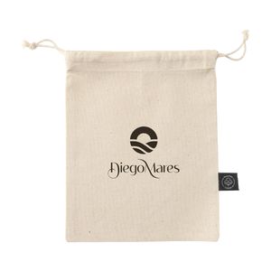 Gift Pouch Natural GRS Recycled Cotton (150 g/m²) S, miniatyr 2